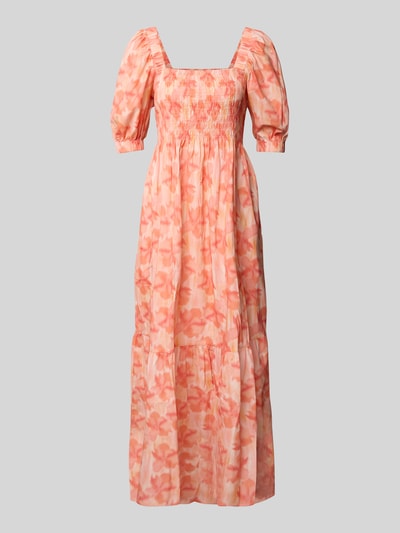 moves Midikleid mit Karree-Ausschnitt Modell 'Aleah' Rosa 2