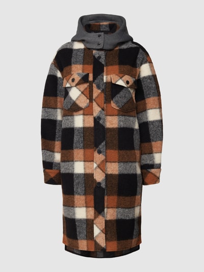 s.Oliver RED LABEL Mantel mit Allover-Muster Schwarz 2