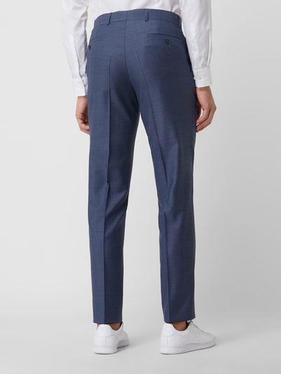 Carl Gross Pantalon van scheerwol, model 'Stevenson' Rookblauw - 6