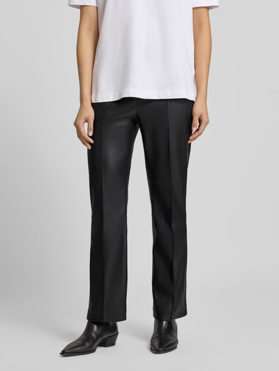 OPUS PANTS Loose Fit Pants in Leder-Optik Modell 'Luane' Black 4