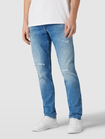 Replay Jeans in used-look, model 'Anbass' Lichtblauw - 4