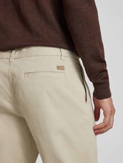 BOSS Orange Slim Fit Chino mit Bundfalten Beige 3