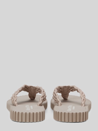 Marc O'Polo Teenslippers in vlechtlook model 'SANDY' Beige - 4