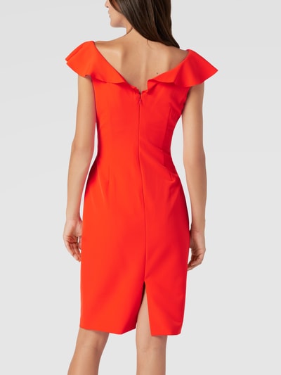 Lauren Dresses Cocktailkleid in Wickel-Optik Modell 'Saveria' Orange 5