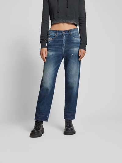 Diesel Straight Fit Jeans mit Gürtelschlaufen Bleu 4