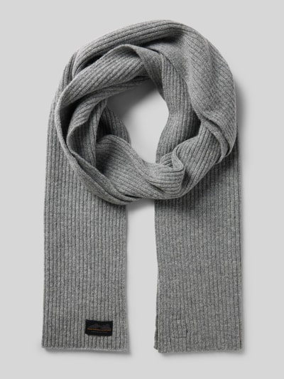 camel active Sjaal in gebreide look van zuivere wol Zilver gemêleerd - 1