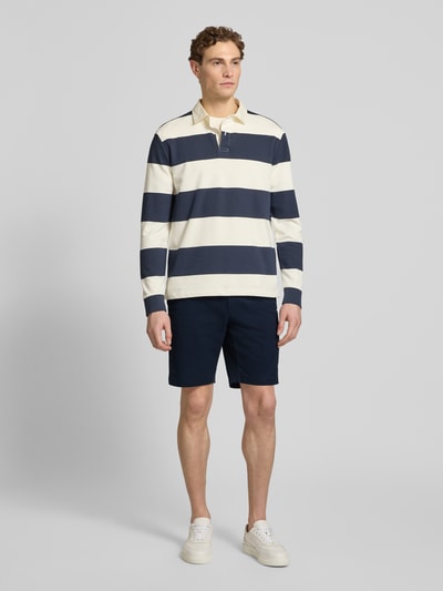 Tommy Hilfiger Bermudy o kroju regular fit z mieszanki bawełny Granatowy 1