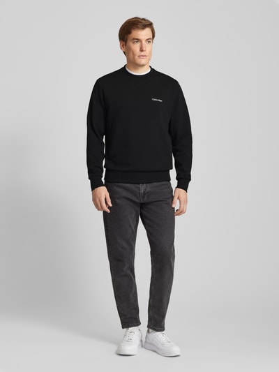 CK Calvin Klein Sweatshirt mit Label-Detail Black 1