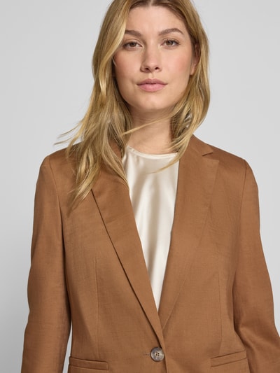 Jake*s Collection Blazer met reverskraag Middenbruin - 3