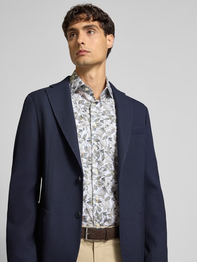 Christian Berg Men Regular Fit Freizeithemd mit floralem Allover-Print Weiss 3