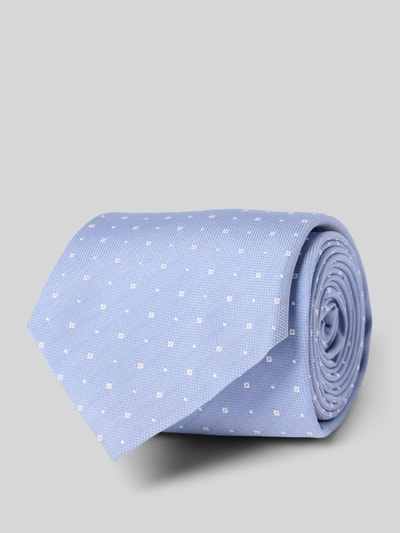 BOSS Stropdas van zijdemix Bleu - 1