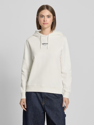 Tommy Jeans Regular Fit Hoodie aus reiner Baumwolle Offwhite 4