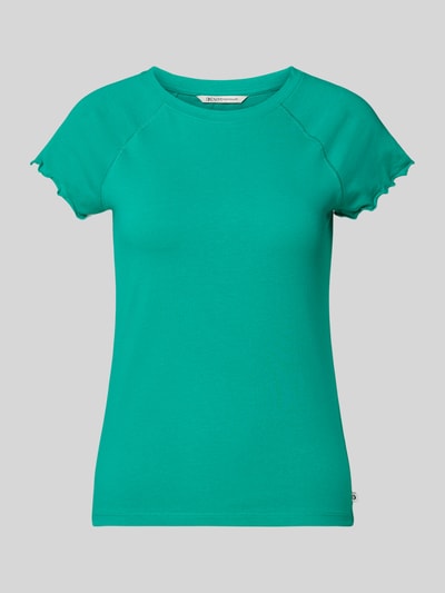 Tom Tailor Denim T-shirt met golvende zoom Groen - 2