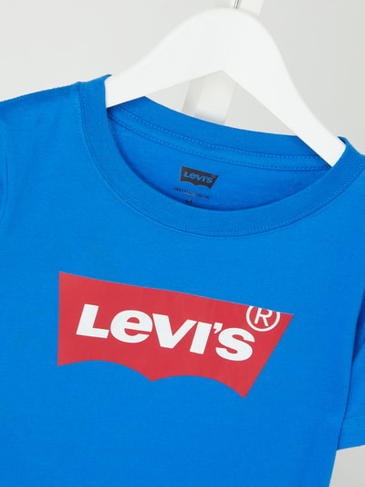 Levi’s® Kids T-shirt z nadrukiem z logo  Granatowy 2