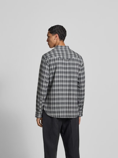 Officine Générale Slim Fit Freizeithemd mit Kentkragen Mittelgrau 5