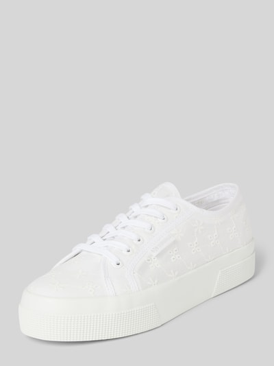 Superga Sneakersy z haftem angielskim Biały 1