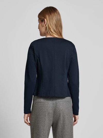 ICHI Regular fit blazer met opengewerkte voorkant, model 'KATE' Marineblauw - 5