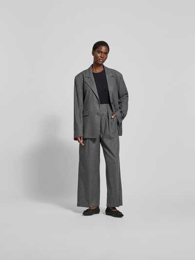 black palms Relaxed Fit Blazer aus Viskose-Mix Marine 1