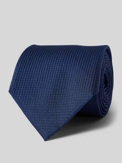 Profuomo Stropdas met labeldetail Marineblauw - 1