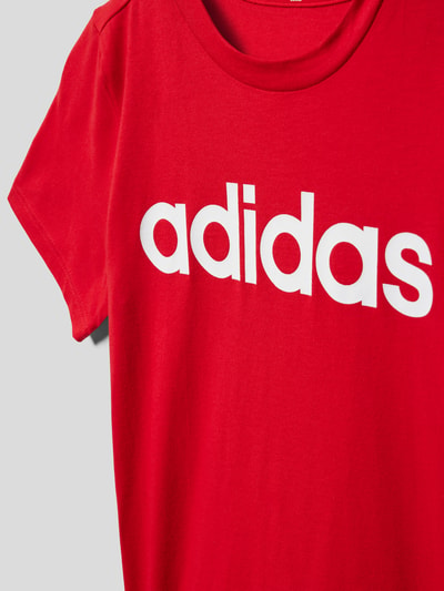 ADIDAS SPORTSWEAR T-shirt met labelprint Rood - 2