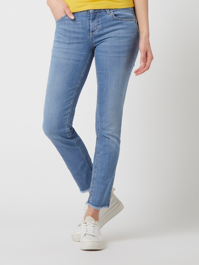 Liu Jo White Slim Fit Jeans mit Viskose-Anteil Modell 'Ideal' Hellblau 4