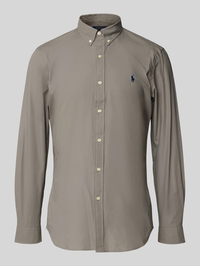 Polo Ralph Lauren Vrijetijdsoverhemd met labelstitching Antraciet - 2