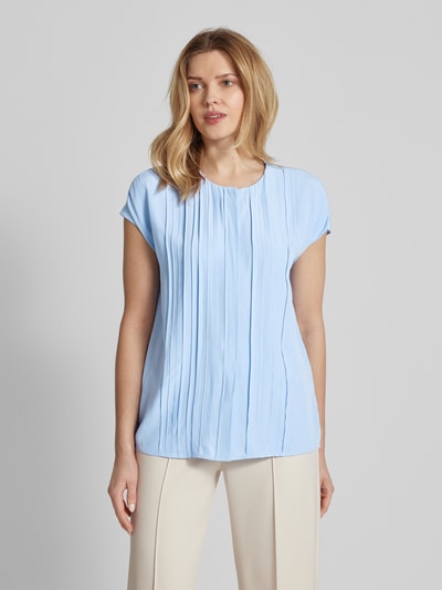 BOSS Bluse mit Kappärmeln Modell 'Berita' Hellblau 4