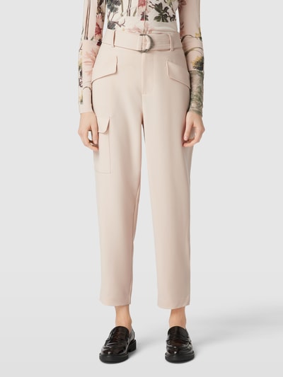 Ted Baker Tapered fit stoffen broek met cargotas, model 'GRACIEH' Ecru - 4