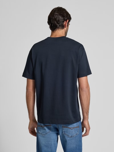 Marc O'Polo Relaxed Fit T-Shirt aus reiner Baumwolle Marine 5
