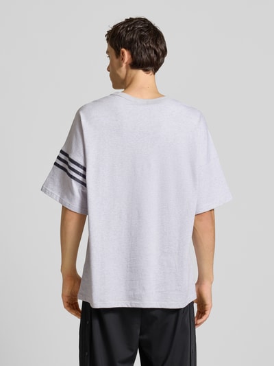adidas Originals T-shirt met labelstitching Lichtgrijs gemêleerd - 5
