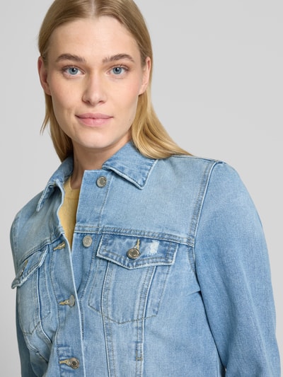 Vero Moda Regular Fit Jeansjacke aus Baumwoll-Mix Modell 'ZORICA' Hellblau 3