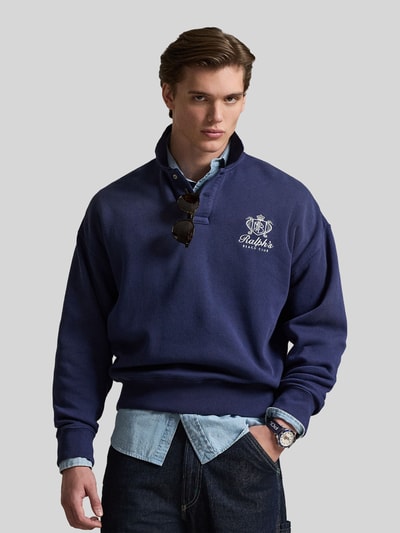 Polo Ralph Lauren Regular Fit Sweatshirt mit Polokragen Marine 4