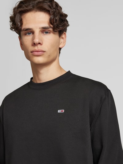 Tommy Jeans Sweatshirt mit Logo-Stitching Black 3