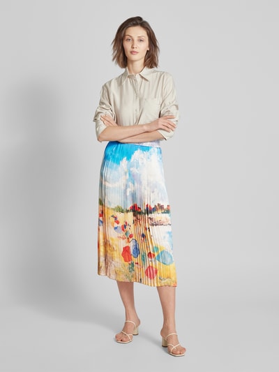 Rich & Royal Midirok met plissévouwen Lichtblauw - 1