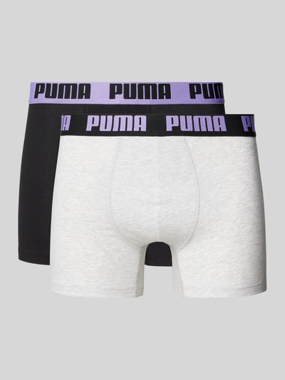 Puma Trunks mit Teilungsnähten im 2er-pack Hellgrau 1