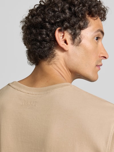 CINQUE T-shirt z okrągłym dekoltem model 'CIDANI' Gliniany 3