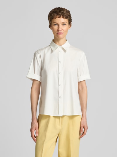 windsor. Bluse mit verlängertem Rücken und Kentkragen Offwhite 4