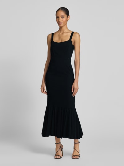 Guess Maxikleid mit Karree-Ausschnitt Modell 'FLEUR' BLACK 4