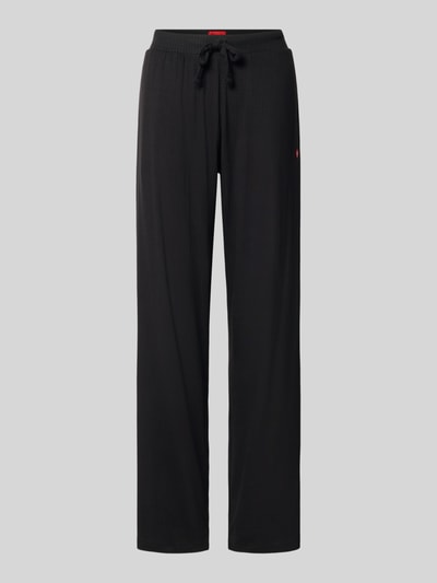 Produktfoto, zwarte Relaxed Fit Sweathose uit modalmix model 'HUGO HEART' van HUGO voor dames, effen, zachte structuur