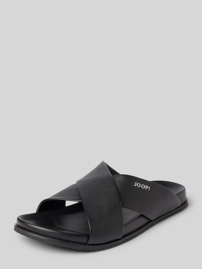 JOOP! SHOES Sandalen met labeldetail, model 'pero' Zwart - 1