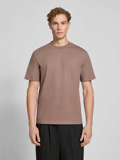 HUGO Regular Fit T-Shirt aus reiner Baumwolle Modell 'Dapolino' Hellrot 4