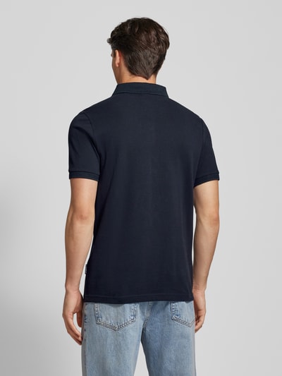 HECHTER PARIS Poloshirt mit Label-Stitching Marine 5