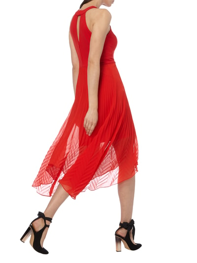 Coast Cocktailkleid mit Plisseefalten Rot 4