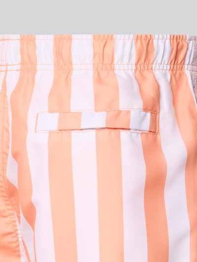 Shiwi Regular Fit Badehose mit Label-Patch Orange 2
