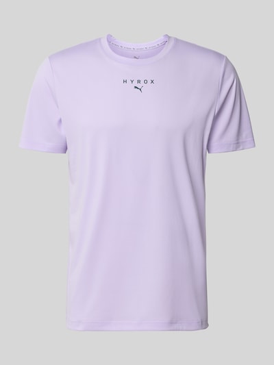 PUMA Performance Regular fit sport-t-shirt met logoprint model 'M PUMA X HYROX' Lavendel - 2