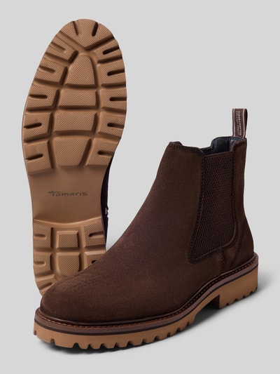 Tamaris Chelseas aus echtem Rindsleder Dunkelbraun 4