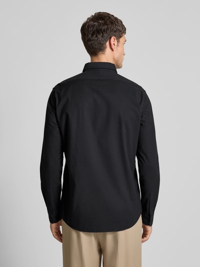 SELECTED HOMME Regular fit vrijetijdsoverhemd van katoenmix, model 'REGRICK' Zwart - 5