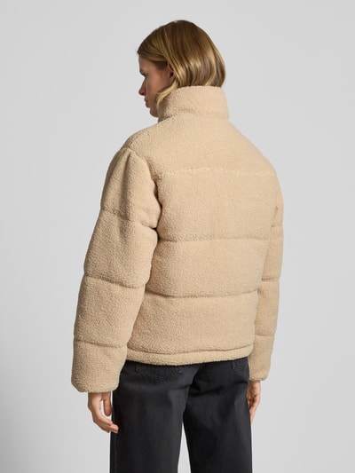 Review Kurtka pikowana z futerka Beżowy 5