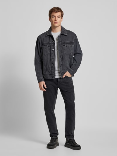 Armedangels Tapered fit jeans in 5-pocketmodel, model 'AARJO TARPA' Donkergrijs - 1