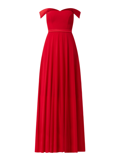 TROYDEN COLLECTION Off-Shoulder-Abendkleid mit Herz-Ausschnitt Rot 2